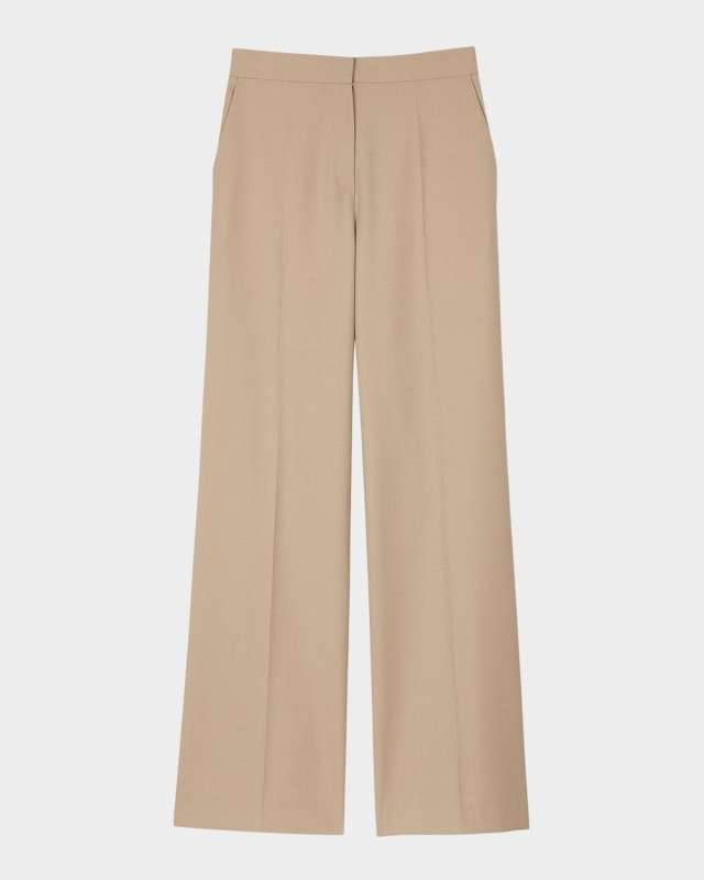 Elion Pleated Wool-Blend Trousers